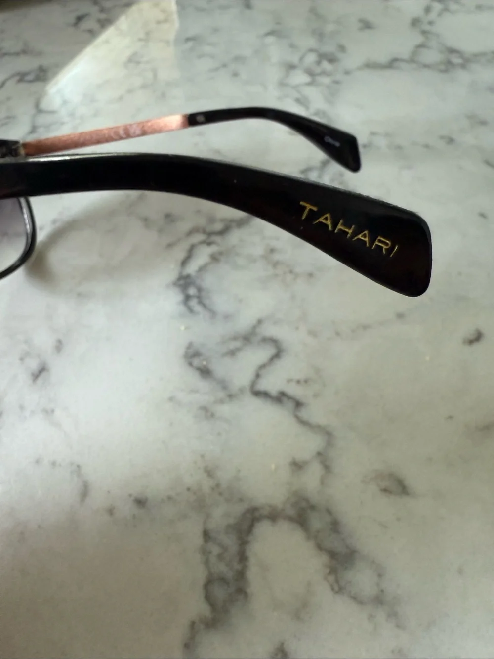 Tahari Women's Black Gradient Oversized Round Sunglasses